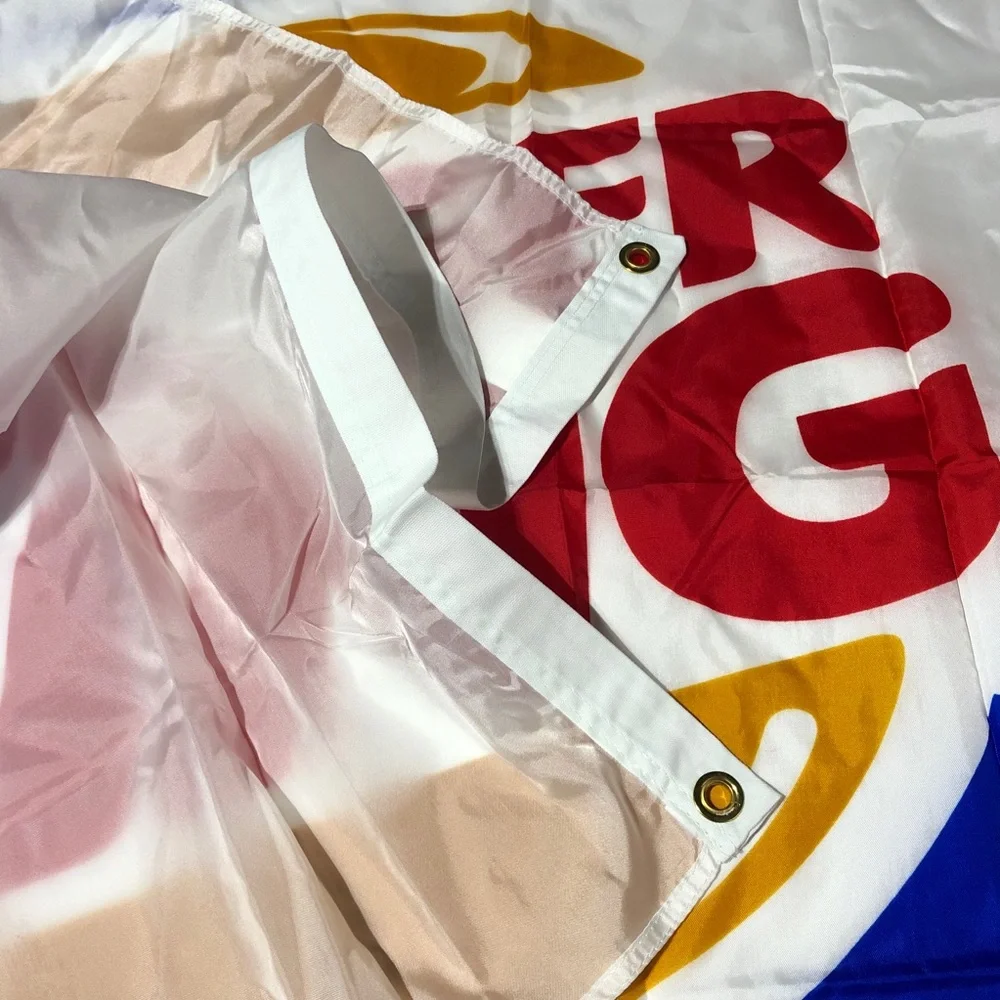 BUGER KING Flag Retro BK Flag Fast Food Flag 1990s NWT